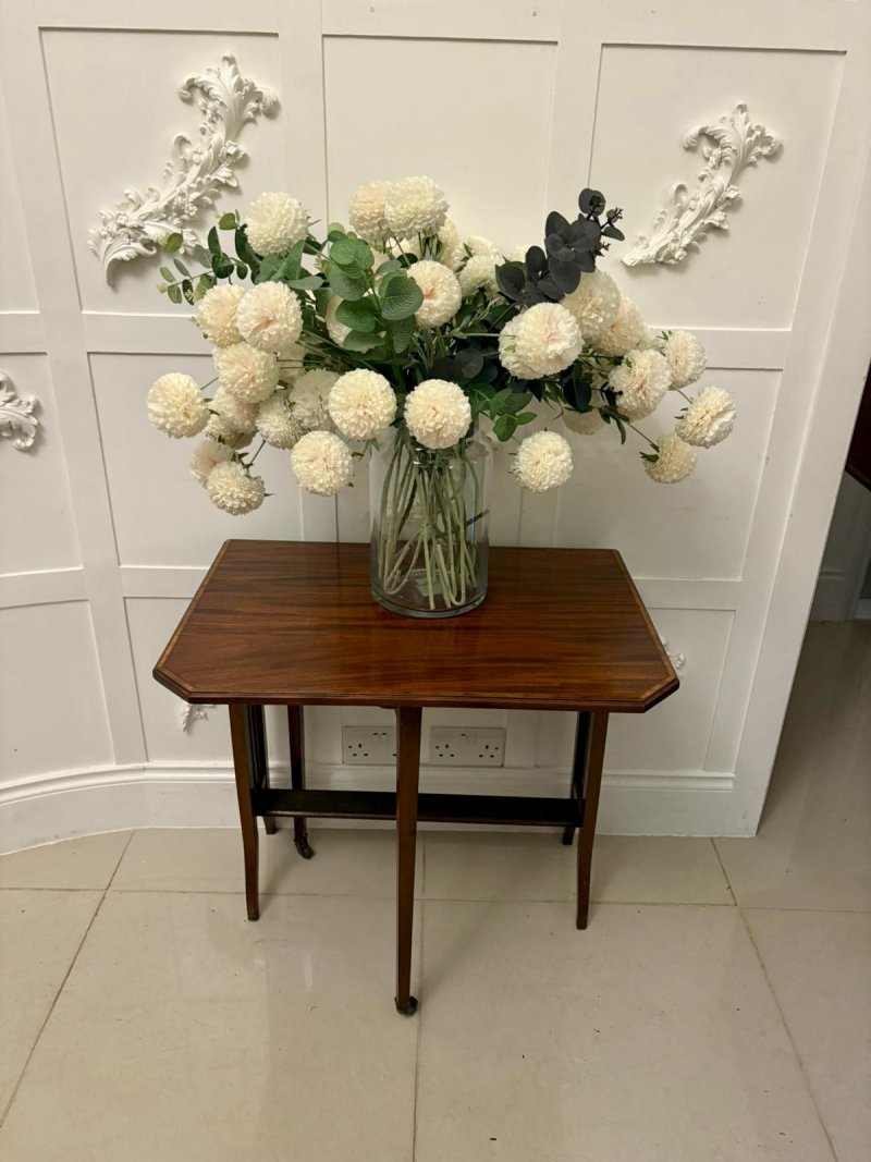 Antique Quality Edwardian Inlaid Mahogany Sutherland Table